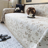 Rustic Blossom Ivory Floral Sofa Cover