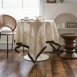 Rustic Charm Tassel Tablecloth