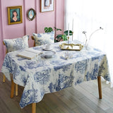 Rustic Ink-Style Print Table Cloth