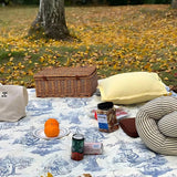 Rustic Ink-Style Print Table Cloth