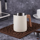 Scandinavian Wood Handle Stainless Milk Pitcher