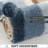 Seaside Footprint Pattern Bath Mat