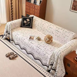 Serene Horizon Lines Sofa Cover