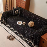 Serene Horizon Lines Sofa Cover