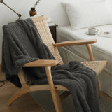 Soft Nest Minimalist Knit Throw Blanket
