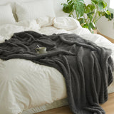 Soft Nest Minimalist Knit Throw Blanket