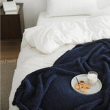 Soft Nest Minimalist Knit Throw Blanket