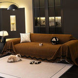 Sora Line Tasseled Sofa Cover