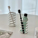 Stainless Steel Spiral Toothbrush Holder