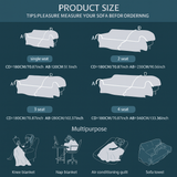 Striped Chenille Black White Sofa Cover