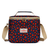 Stylish Retro Floral Insulated Picnic Lunch Bag