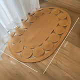 Sun Spiral Oval Boho Rug