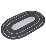 Sun Spiral Oval Boho Rug