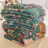 Sunfern Vintage Reversible Cotton Blanket