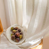 Sunlit Stripes Sheer Tassel Curtain