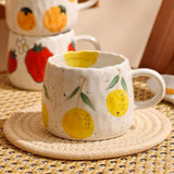Sunny Fruit Ceramic Coffee Mug Collection