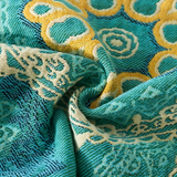 Teal Mandala Cotton Four-Season Blanket
