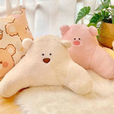 Teddy Shape Waist Backrest Cushion
