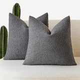 Housse de coussin intemporelle en bouclette