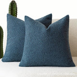 Housse de coussin intemporelle en bouclette