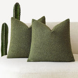 Housse de coussin intemporelle en bouclette