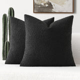 Housse de coussin intemporelle en bouclette