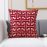 Timeless Maze Pattern Cushion Cover