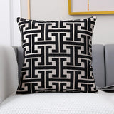 Timeless Maze Pattern Cushion Cover
