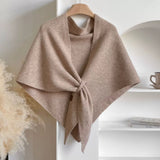 Triangle Soft Poncho Shawl Cape
