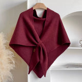 Triangle Soft Poncho Shawl Cape