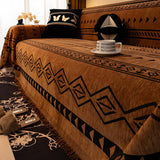 Tribal Geometric Chenille Sofa Cover