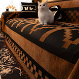 Tribal Geometric Chenille Sofa Cover