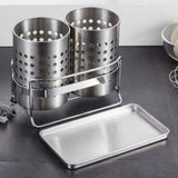 Trivent Stainless Kitchen Cutlery Organizer