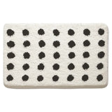 Tufted Plush Polka Dot Bath Mat