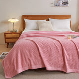 Waffle Cotton Summer Bedspread Throw Blanket
