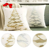 Velvet Christmas Tree Decorative Cushion Cover
