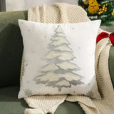 Velvet Christmas Tree Decorative Cushion Cover