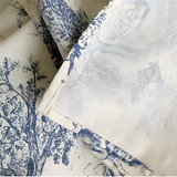 French Classic Blue Vintage Dining Tablecloth