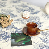 French Classic Blue Vintage Dining Tablecloth