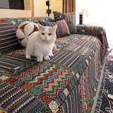 Aurora Stripes Boho Sofa Cover