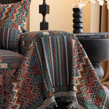 Aurora Stripes Boho Sofa Cover