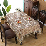 Vintessa Vintage Embroidered Tassel Tablecloth