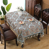 Vintessa Vintage Embroidered Tassel Tablecloth