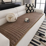 Housse de canapé matelassée en peluche minimaliste