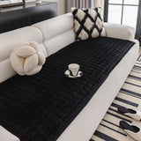 Housse de canapé matelassée en peluche minimaliste