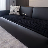 Housse de canapé matelassée en peluche minimaliste