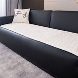 Housse de canapé matelassée en peluche minimaliste