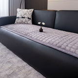 Housse de canapé matelassée en peluche minimaliste