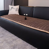 Housse de canapé matelassée en peluche minimaliste