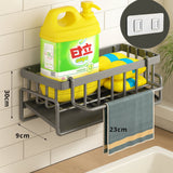 Wall Mounted Sponge Soap Dish Towel Rack